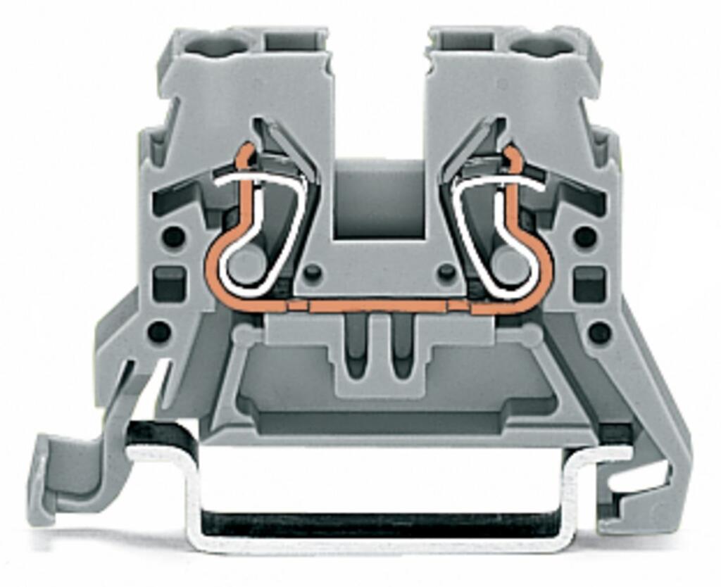 Wago 870-901 | TERMINAL BLOCK SPRING CLAMP, 28-12AWG 20/5AMP 2/C 5MM, GRAY