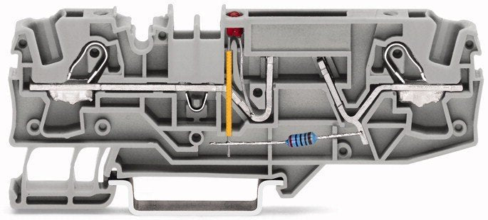 Wago 2006-1681/1000-429 | 2-Conductor Fuse Terminal Block for mini-automotive blade-style Fuses