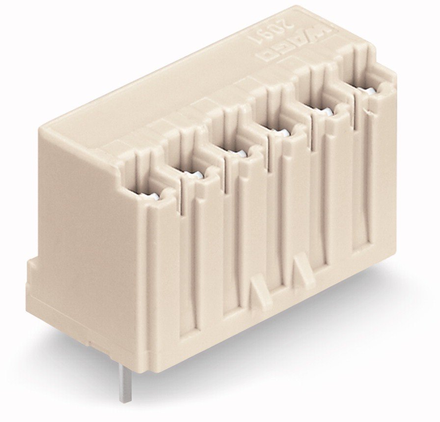 Wago 2091-1304 | picoMAX THT female header, 0.4 x 0.9 mm solder pin, straight, Pin spacing 3.5
