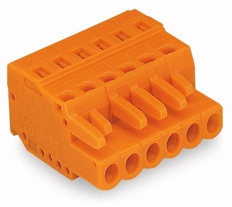 Wago 231-308/026-000 | | 1-conductor female plug, push-button, 2.5 mm2, Pin spacing 5.08 mm, 8-pole
