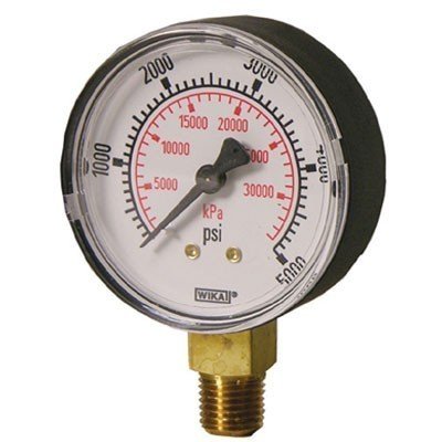 Wika 4231384 111.16P 2" 100PSI Bourdon Tube Gauge w/U-Clamp Dry ABS Case