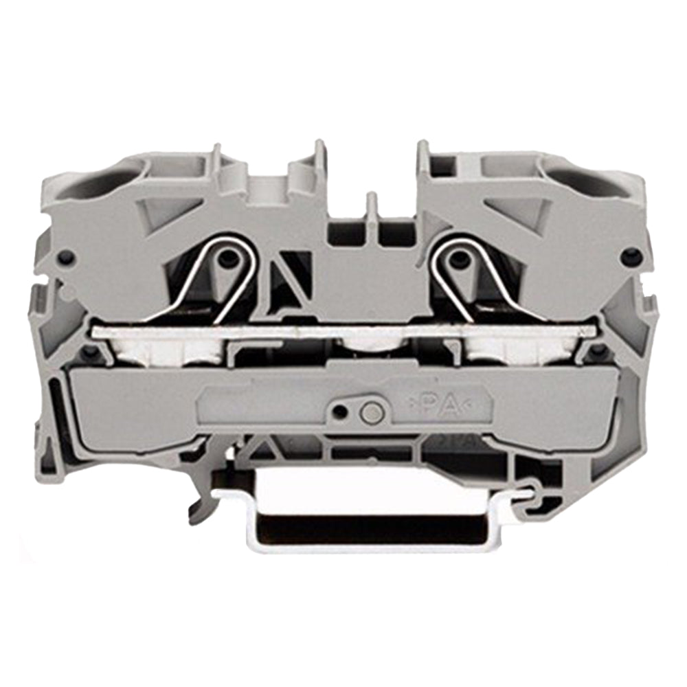 Wago 2010-1201 | 2 COND THRU TERMINAL BLOCKS, 6 AWG -20 AWG GREY