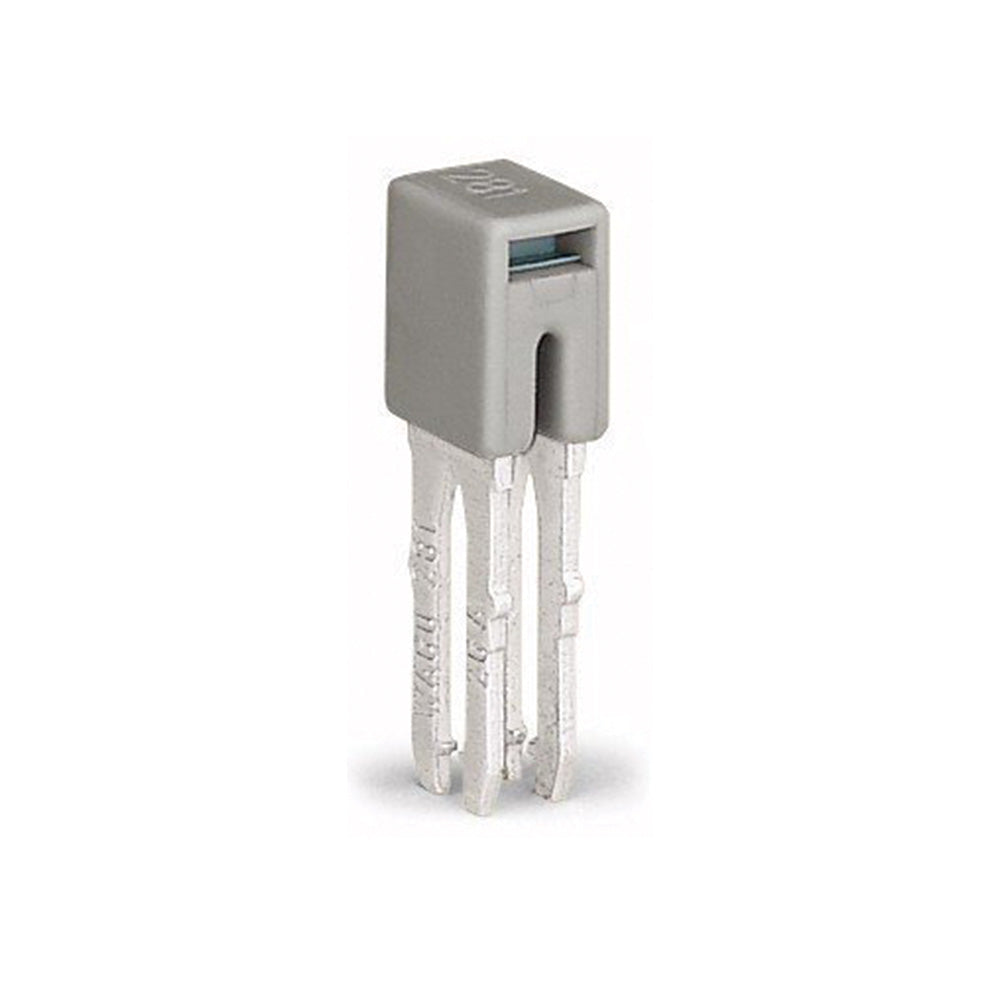 Wago 281-402 | TERMINAL BLOCK JUMPER, 2 POSITION 6MM 32A, GRAY
