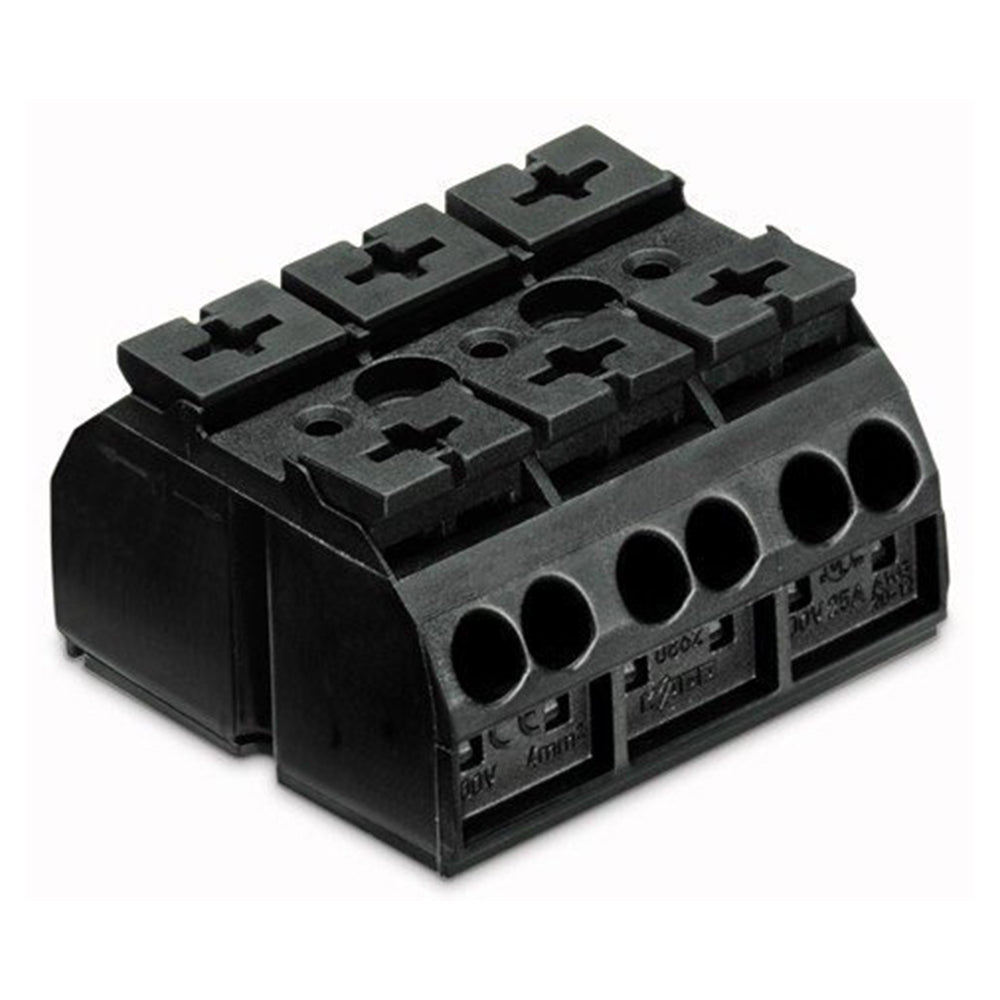 Wago 862-503 | 4-COND DEVICE CONNECTORS FOR, TOP FIXING SCREWS & NUTS 3MM