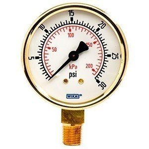 Wika 4253248 2.5" 111.10 5000 PSI Bourdon Tube Pressure Gauge Dry ABS Case