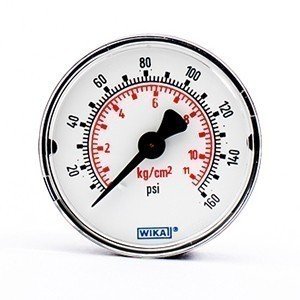 Wika 9111115 232.50 2.5" 1500 PSI Bourdon Tube Pressure Gauge Industrial Dry Stainless Steel Case