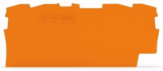 Wago TERMINAL BLOCK END COVER, PRODUCT CLASS 22, ORANGE 2002-1492
