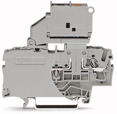 Wago 2002-1611/1000-541 2-Conductor Fuse Disconnect Terminal Block with pivoting Fuse holder