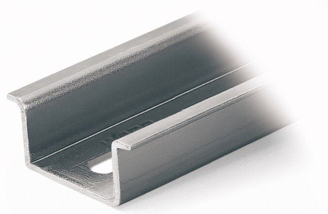 Wago 210-197 | Steel carrier rail, 35 x 15 mm, 1.5 mm thick, 2 m long, slotted, similar to EN 60715