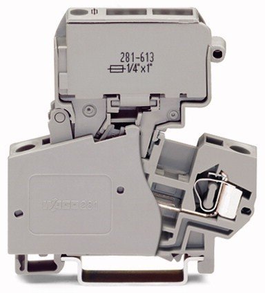 Wago 281-623 | Fuse disconnect terminal block with pivoting fuse holder
