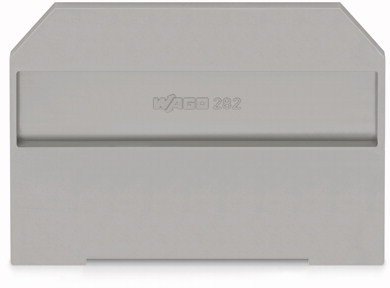 Wago 282-311 | TERMINAL BLOCK END COVER, SPRING CLAMP 13MM FUSED