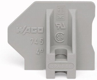 Wago  (100 PK) 745-145 | End plate, with flange