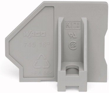 Wago  (50 PK) 745-545 | End plate, with flange