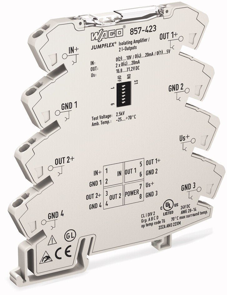 Wago 857-423 Jumpflexa Transducer Signal Splitter