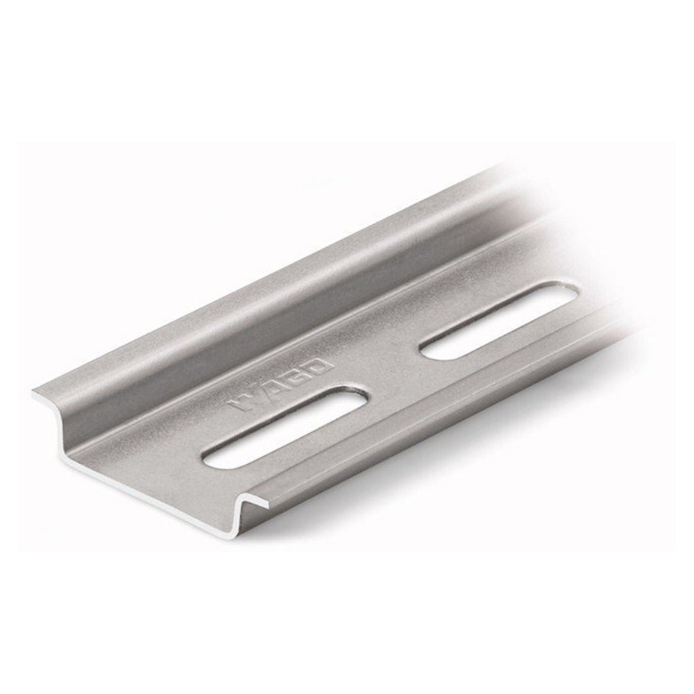 Wago 210-112 | Steel carrier rail, 35 x 7.5 mm, 1 mm thick, 2 m long, slotted