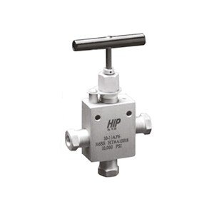 HiP 15-14AF1 3-Way 1-Pressure Taper Seal Needle Valve