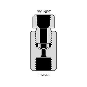 HiP 40-61HF9 Safety Head Female Inlet Straight High Pressure