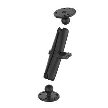RAM&reg; Universal Double Ball Mount with Two Round Plates - B Size Long