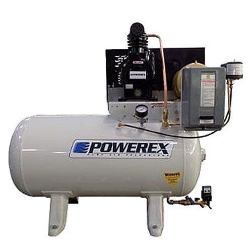 Powerex AD0303 Lubricated Piston Climate Control Tank Air Compressor AD Duplex