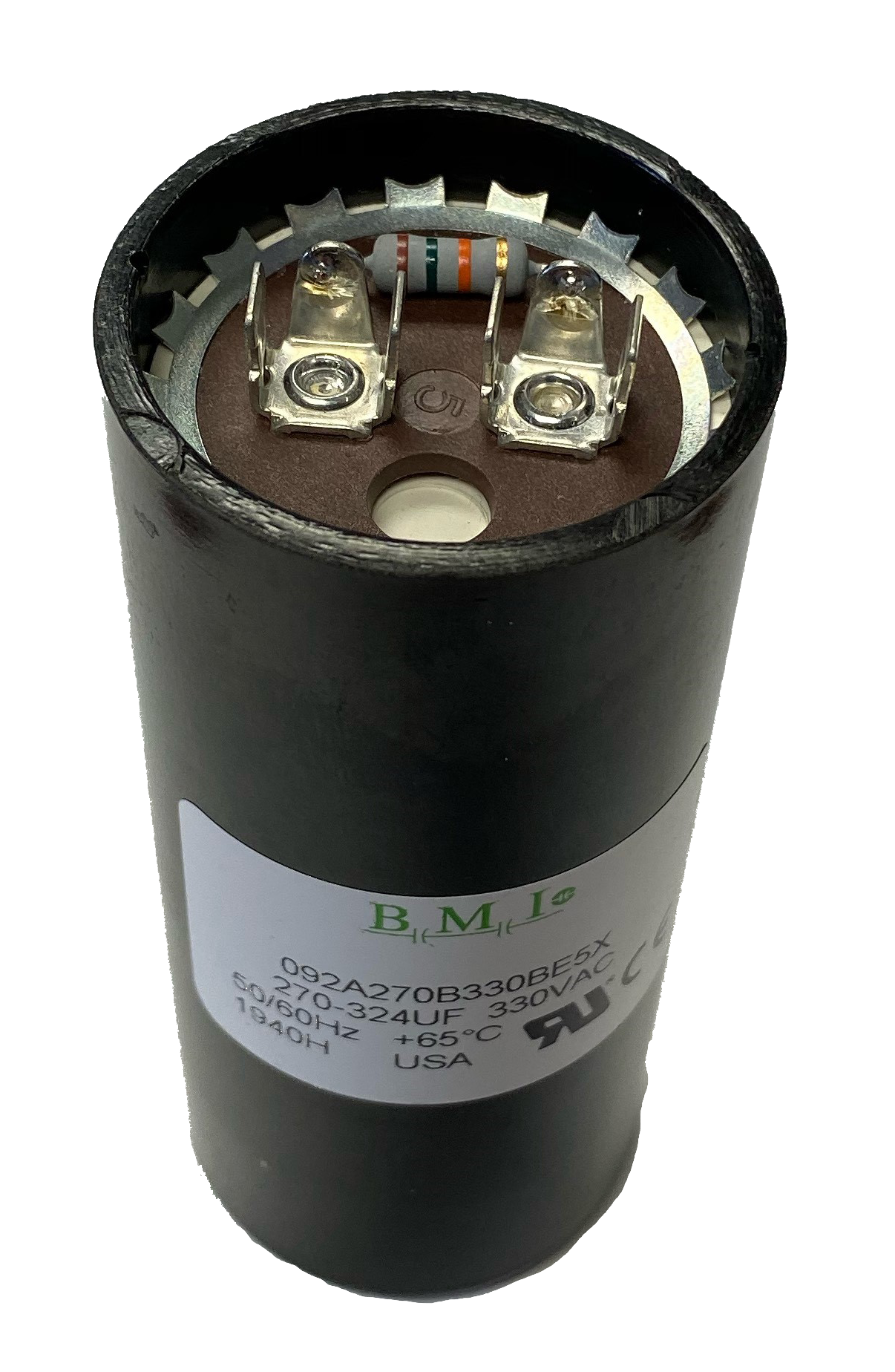 Motor Start Capacitor 270-324 mfd with Resistor
