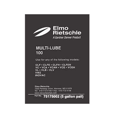 Elmo Rietschle 75175002 Oil Multi-Lube 100 (5 gallon pail)
