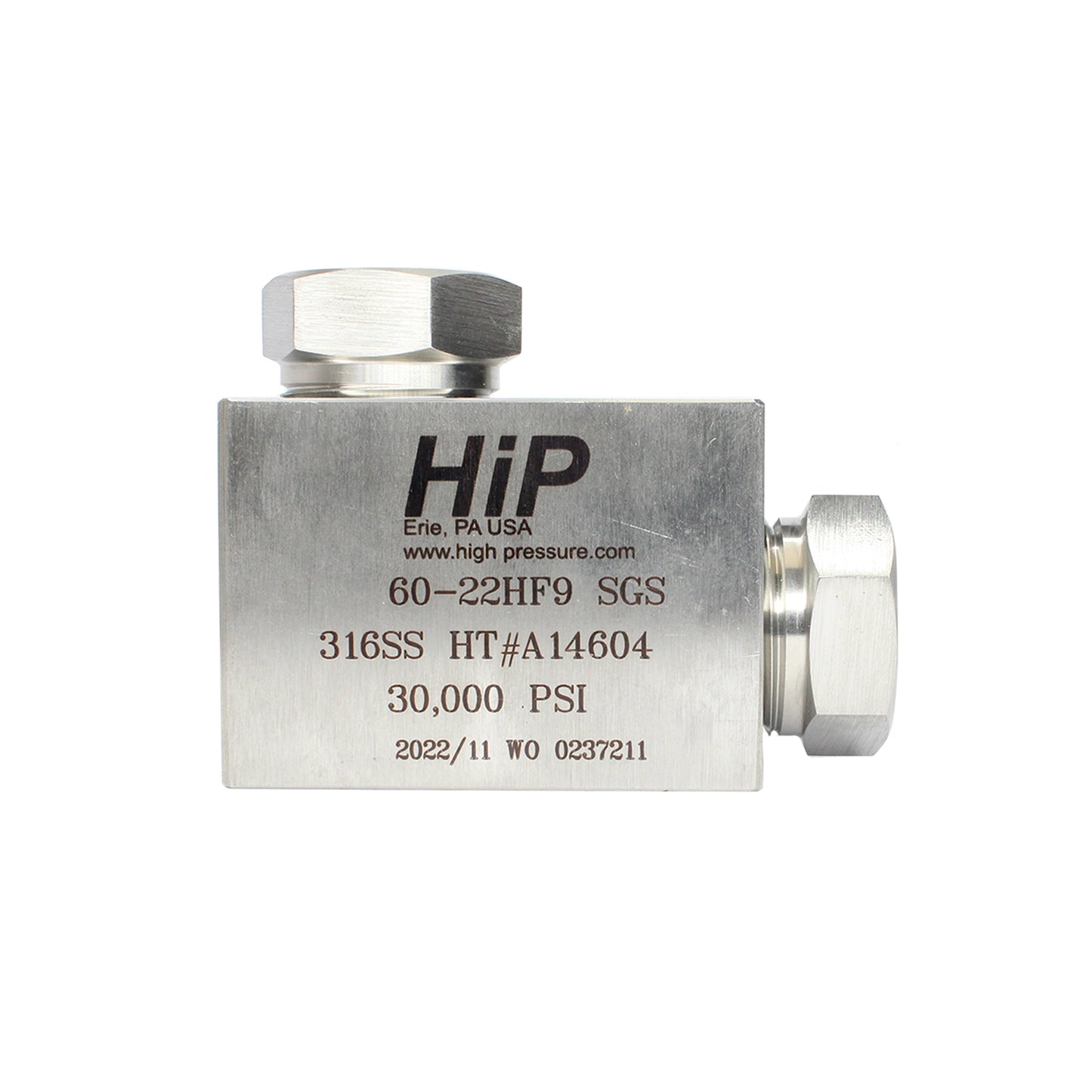 HiP 60-22HF9 Elbow High Pressure Fitting