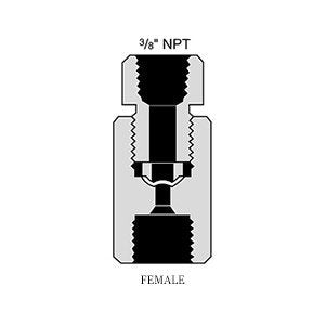 HiP 60-61HF9 Safety Head Female Inlet Straight High Pressure