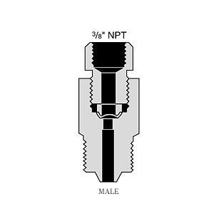 HiP 20-61LM6 Safety Head Male Inlet Medium Pressure