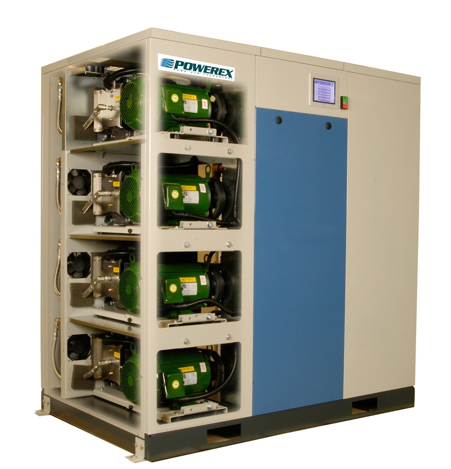 Powerex SET1507 Oil-Less Enclosed Scroll Air Compressor SET Multiplex