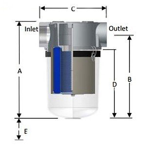 Solberg CT-235P-400C vacuum pump filter diagram